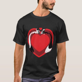 Camiseta Amor a los lindos animales de San Valentín