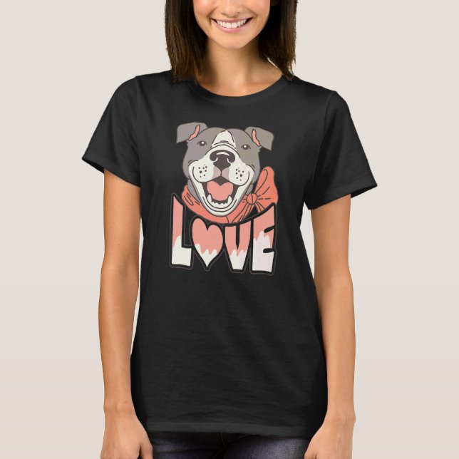 Camiseta Amor a Pitbull Pittie (Anverso)