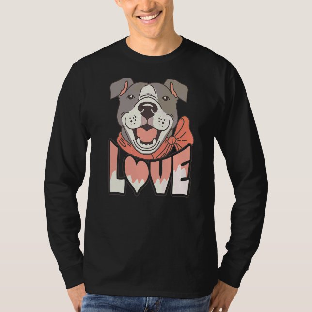 Camiseta Amor a Pitbull Pittie (Anverso)