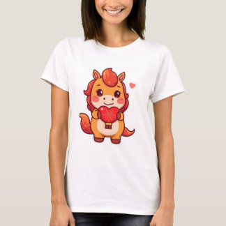 Camiseta Amor a Primera Galopada Caballo de Fuego San Valen