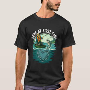 Camiseta Amor a primera tirada - Amante de la pesca Pescado