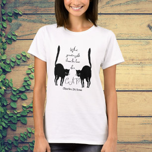 Camiseta Amor a un gato - cita de Charles Dickens