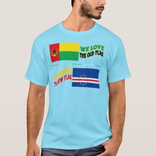 Camiseta Amor Abrazo Cabo Verde Banderas T-Shirt