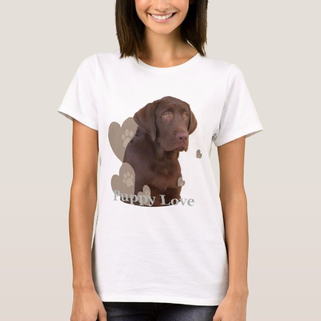 Camiseta Amor adolescente del laboratorio del chocolate (Anverso)