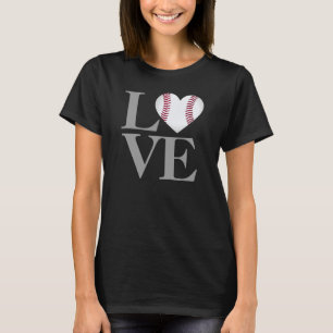 Camiseta Amor al béisbol en el corazón