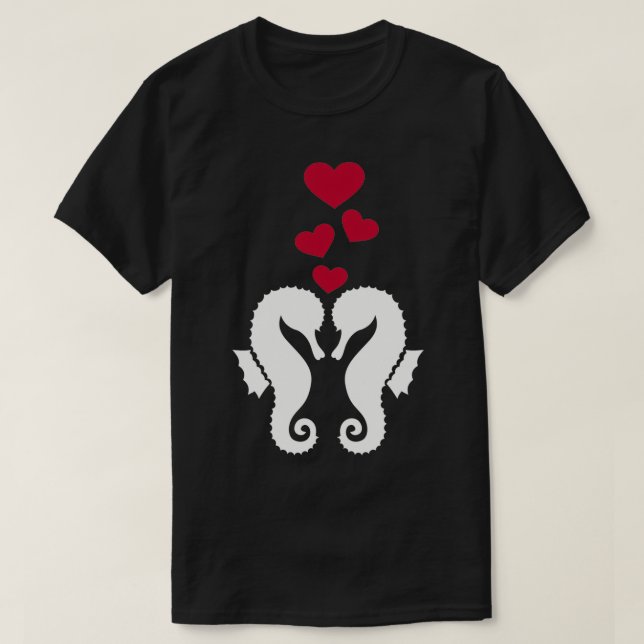 Camiseta Amor al caballito de mar (Diseño del anverso)