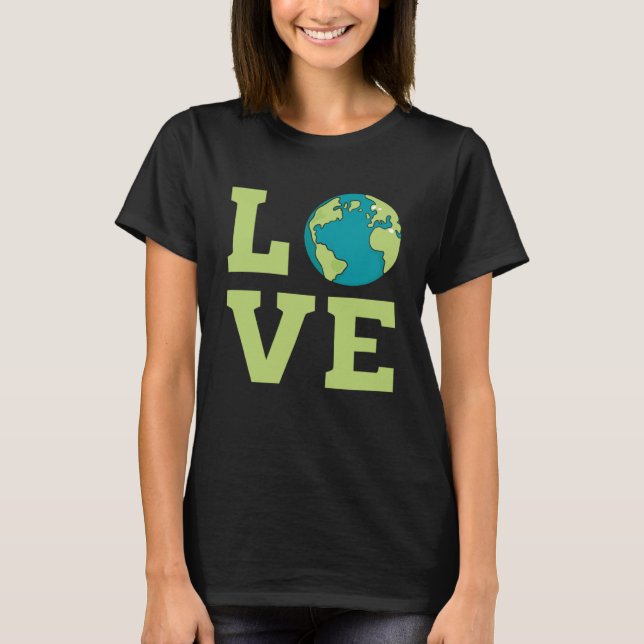 Camiseta Amor al cambio climático - Madre Tierra del calent (Anverso)