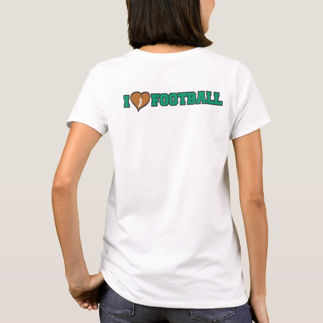 Camiseta Amor al fútbol de corazón (Reverso)