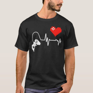 Camiseta Amor al latido de Pixel por los jugadores y adicto