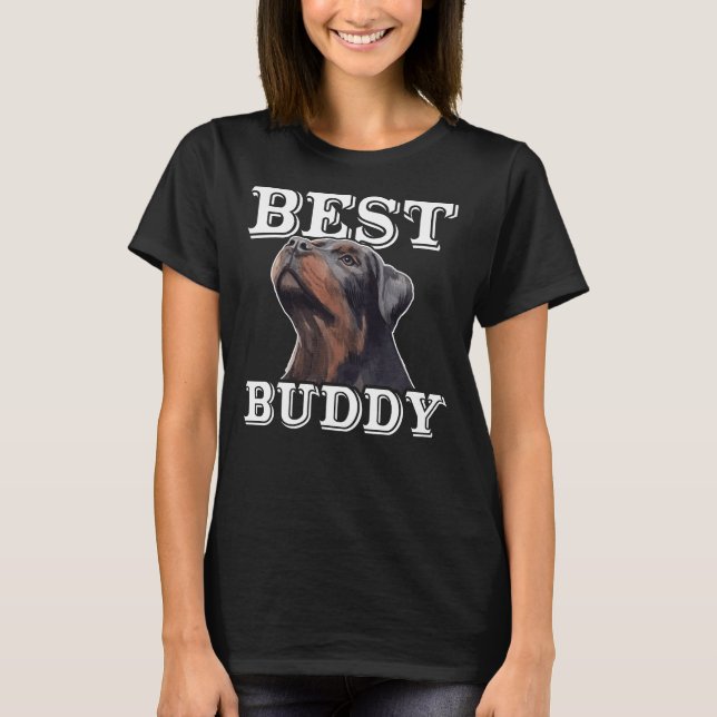 Camiseta Amor al mejor propietario de perro de Rottweiler B (Anverso)