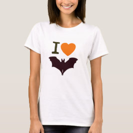 Camiseta Amor al murciélago de Halloween