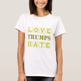CAMISETA AMOR AL ODIO DE TRUMPS