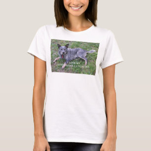 Camiseta Amor al perro de ganado australiano con foto