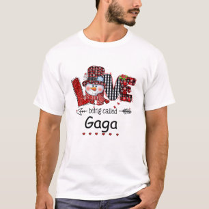 Camiseta Amor Al Ser Llamado Gaga Navidades De Snowman Red