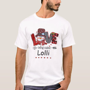 Camiseta Amor Al Ser Llamado Lolli Navidades Snowman Red Pl
