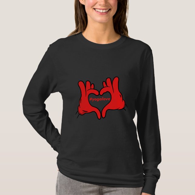 Camiseta Amor Al Yoga A Mano (Anverso)