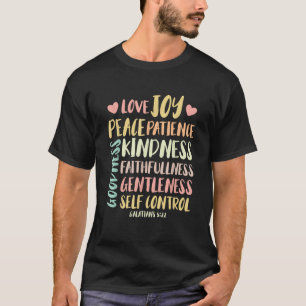 Camiseta Amor Alegría Paz Paciencia Amabilidad Biblia Verse