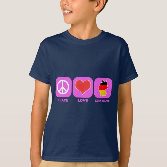 Camiseta Amor Alemania de la paz (Anverso)
