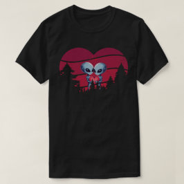 Camiseta Amor alienígena bajo las estrellas