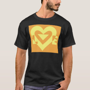 Camiseta Amor Amarillo en Naranja