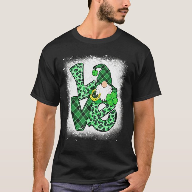 Camiseta Amor Amarrado St Patricks Day Gnomes Shamrock para (Anverso)