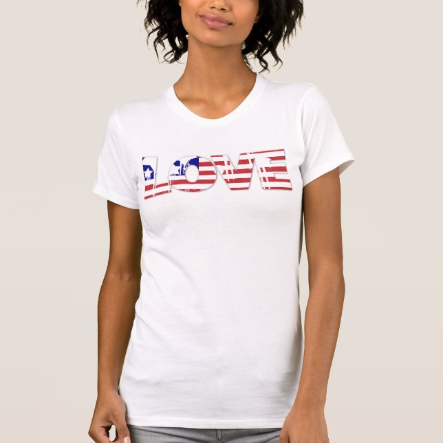 Camiseta Amor americano (Anverso)