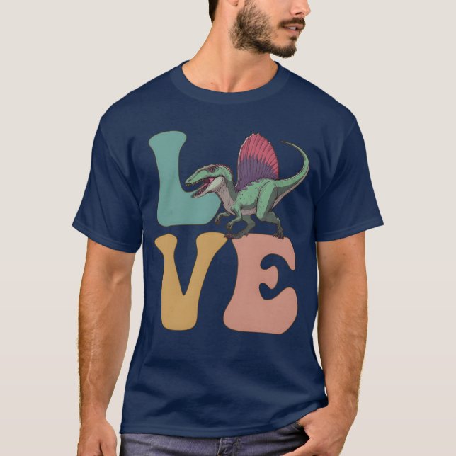 Camiseta AMOR Amigo Dinosaurio Spinosaurus (Anverso)