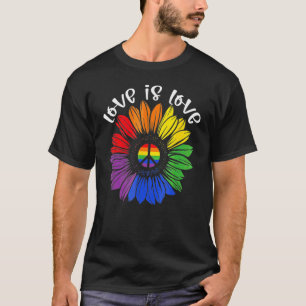 Camiseta Amor Amor Amor Daisy Lgbt Gay Arcoiris