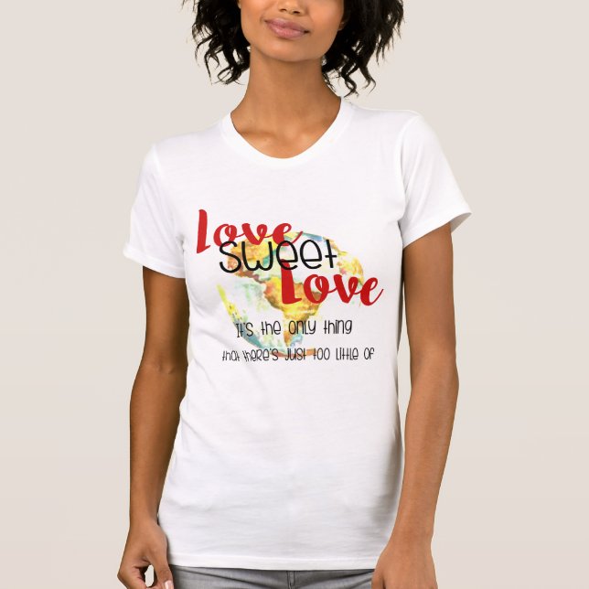 Camiseta Amor Amor Dulce - Muy Poco Diseño (Anverso)