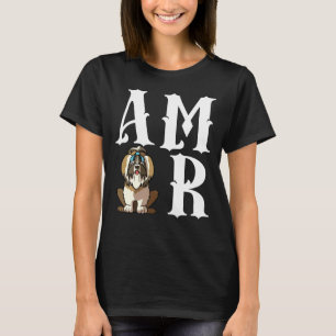Camiseta Amor Amor Shih Tzu Perro Mamá