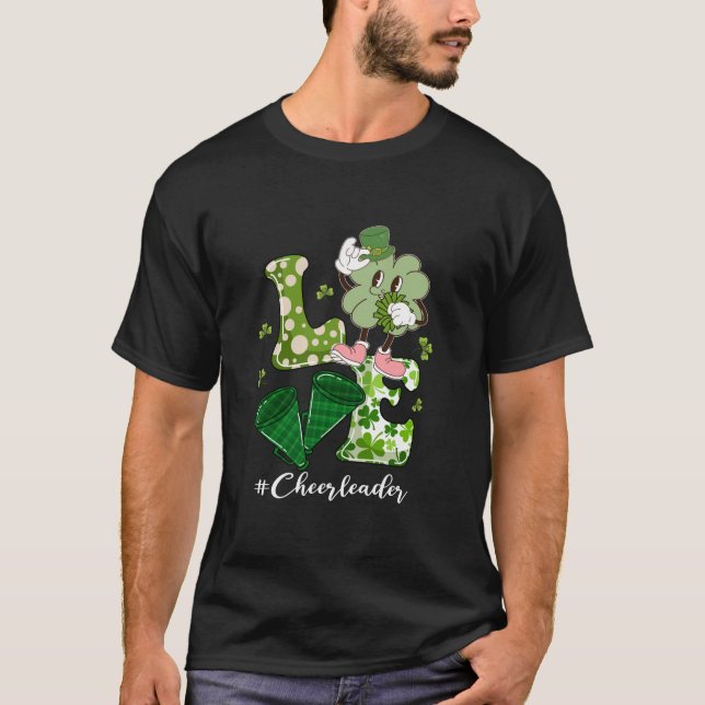 Camiseta AMOR animador Vida Shamrock Funny St Patrick s (Anverso)