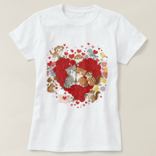 Camiseta Amor animal el día de San Valentín"