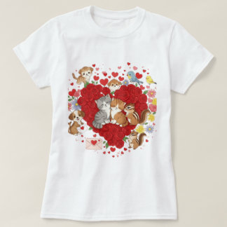 Camiseta Amor animal el día de San Valentín"