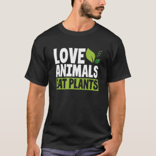 Camiseta Amor Animales Comen Plantas Vegetarianas