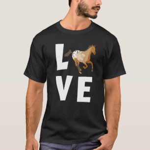 Camiseta AMOR Aplicación divertida para amantes de caballos