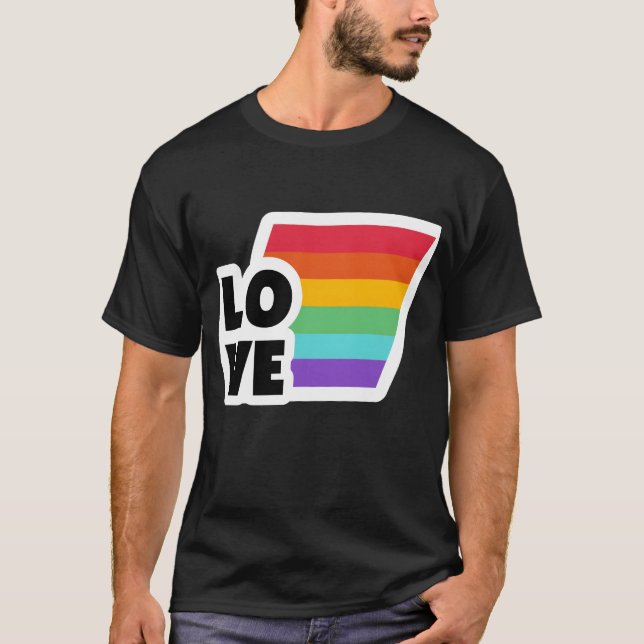 Camiseta Amor arcoíris Mes del Orgullo amigos (Anverso)