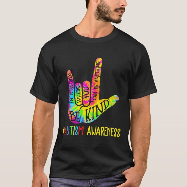 Camiseta Amor ASL Amable Señal Lengua de Señas Mano Concien (Anverso)
