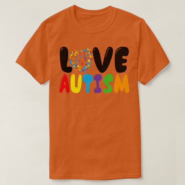 Camiseta Amor Autismo Respirar Autismo Conciencia Día Regal (Diseño del anverso)