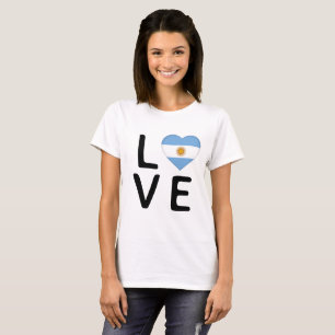 Camiseta Amor - Bandera Argentina