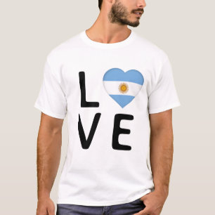 Camiseta Amor - Bandera Argentina