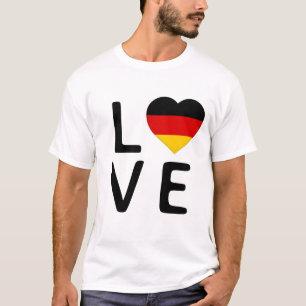Camiseta Amor - Bandera de Alemania
