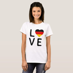 Camiseta Amor - Bandera de Alemania