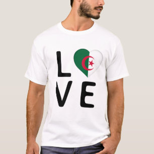 Camiseta Amor - Bandera de Argelia