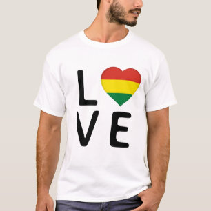 Camiseta Amor - Bandera de Bolivia