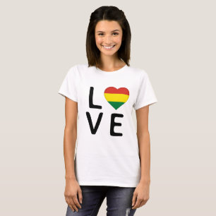 Camiseta Amor - Bandera de Bolivia