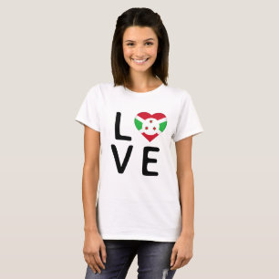 Camiseta Amor - Bandera de Burundi