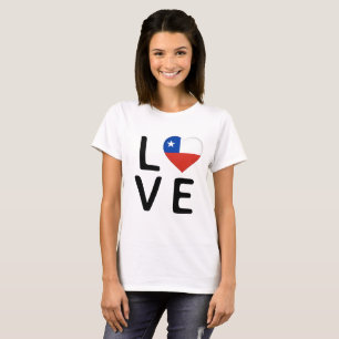 Camiseta Amor - Bandera de Chile