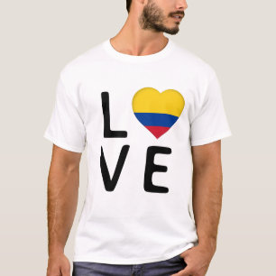 Camiseta Amor - Bandera de Colombia
