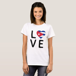 Camiseta Amor - Bandera de Cuba