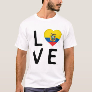 Camiseta Amor - Bandera de Ecuador
